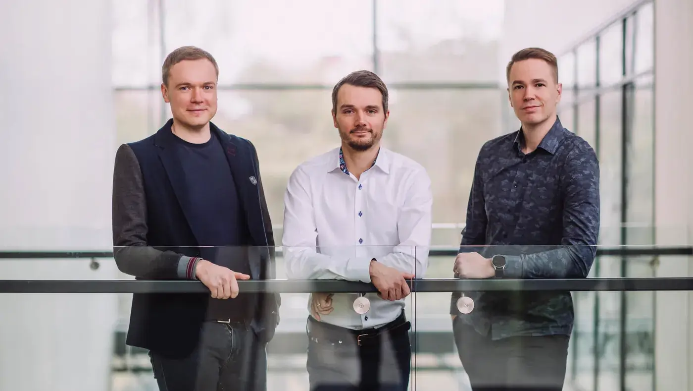 LEIAdmin co-founders Timo Vikson, Toomas Pavelson and Kaarel Elissaar