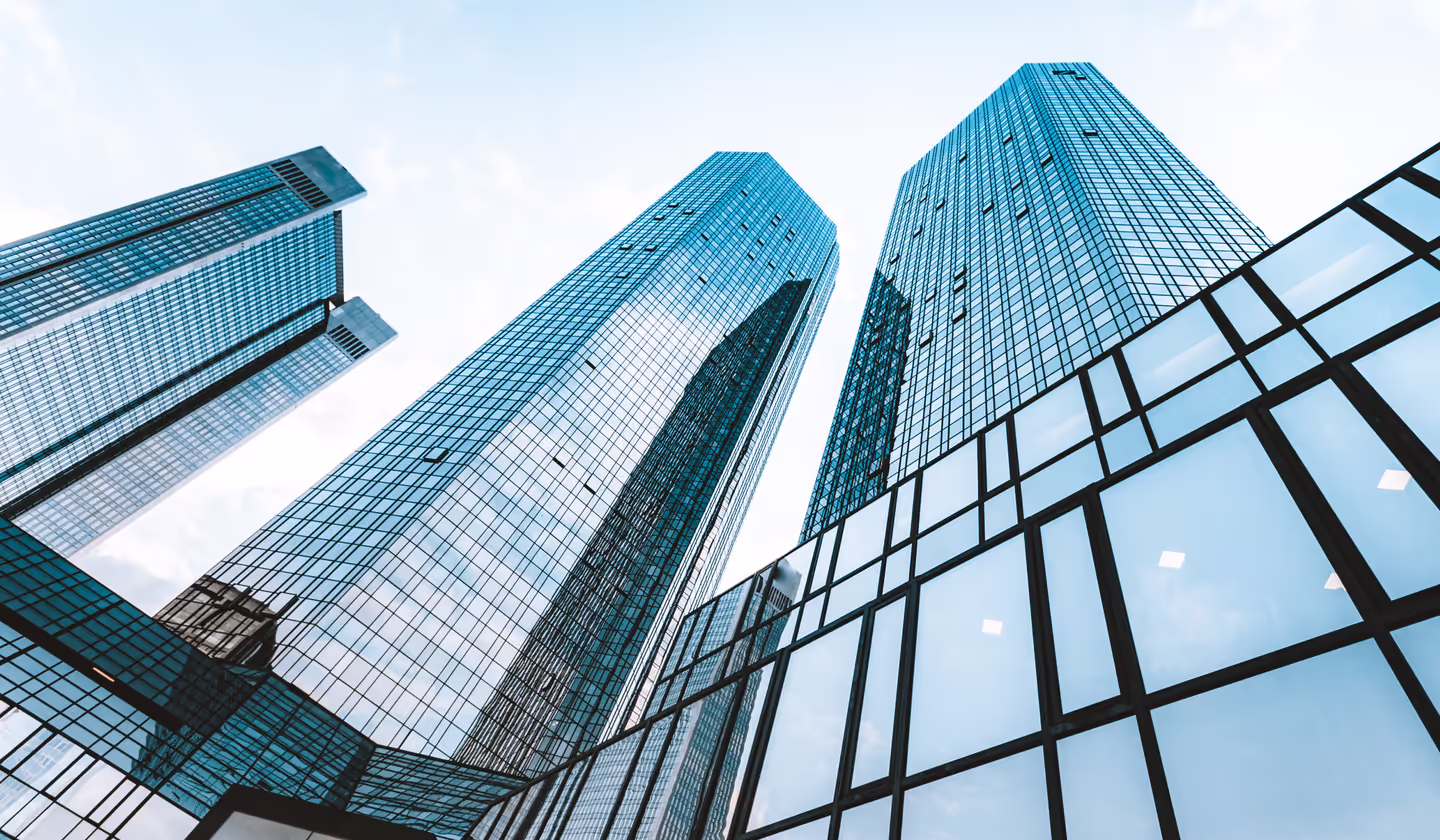 Office towers in a financial district